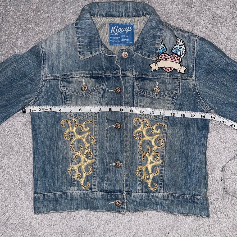 Kippys Vintage Denim Jacket With Rhinestone - Picture 8 of 8